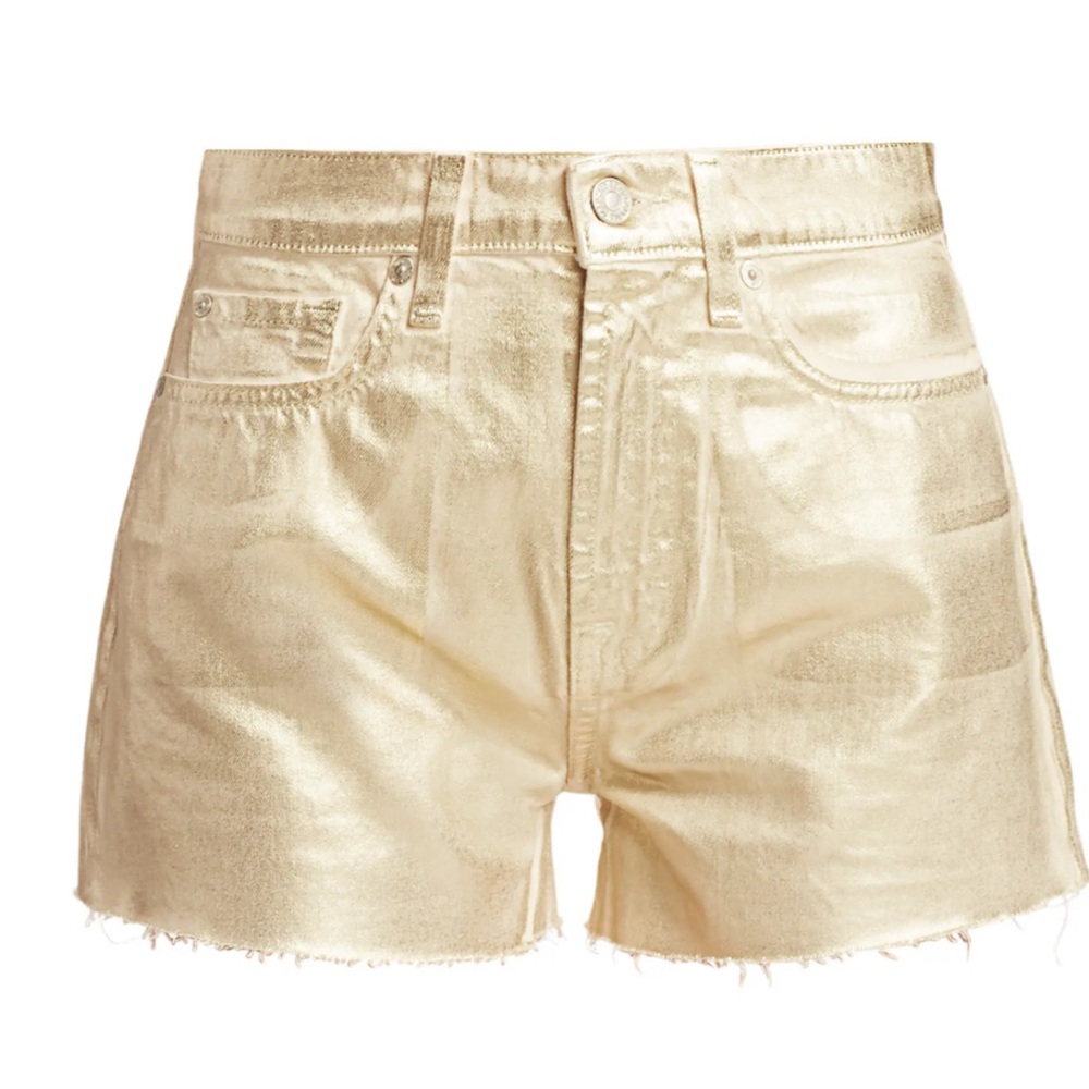 7 For All Mankind High-Rise Cut-Off Metallic Denim Shorts
24 (0) Brooks Ave